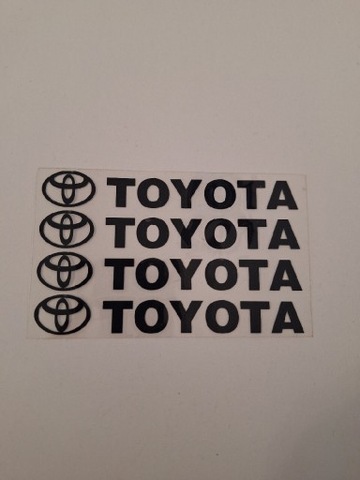 4 PEGATINAS TOYOTA 14 CM.  