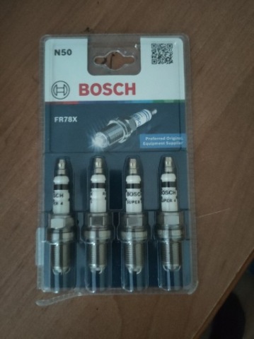 СВІЧКИ ЗАПАЛЕННЯ 4 ШТУКИ FR78X BOSCH AUDI BMW SKODA SEAT VW OPEL MERCEDES 