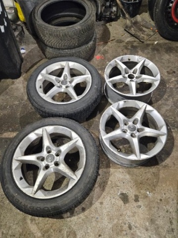 ТИТАНОВІ ДИСКИ ДИСКИ КОЛЕСА GWIAZDY 18 5X110 OPEL ALFA ROMEO НОВЕ ШИНИ 25R 