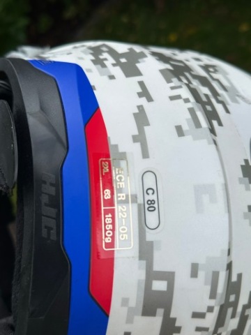 ШЛЕМ SZOSOWY/ENDURO Z PODNOSZONA SZCZEKA HJC C80 BULT WHITE/RED/BLUE 