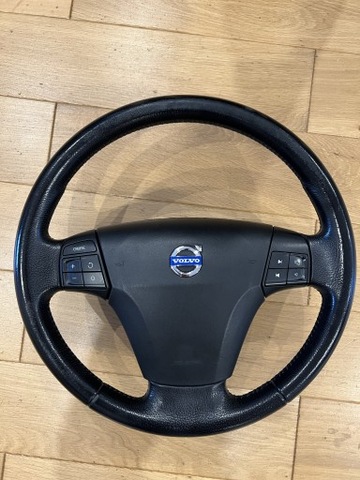 STEERING WHEEL VOLVO C30 S40 V50 LEATHER MULTI AIRBAG  