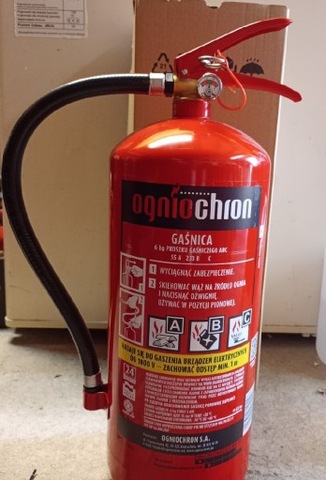 EXTINGUIDOR DE POLVO 6KG ABC+WIESZAK+ZNAK 24R  