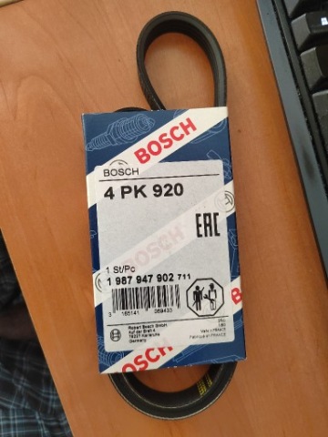 РЕМІНЬ БАГАТОРЕБЕРНИЙ BOSCH 4PK920 
