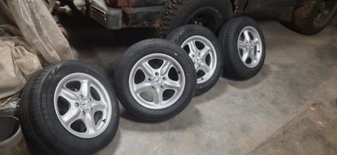 ALLOY WHEELS (TITANIUM) I TIRES 15 ORIGINAL  MERCEDES  W124 W202  