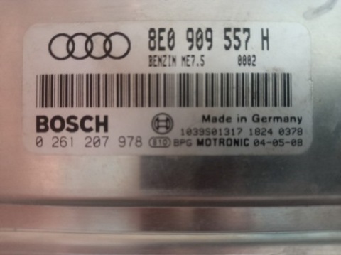 БЛОК КЕРУВАННЯ ДВИГУНА AUDI A4 0261207978 IMMO ВИКЛЮЧЕНИЙ 