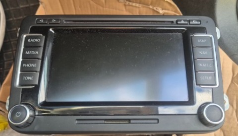 РАДІО VW RNS 510 1T0035680B | ПОШКОДЖЕНЕ (WYLACZA SIE) + КОД ПІН 