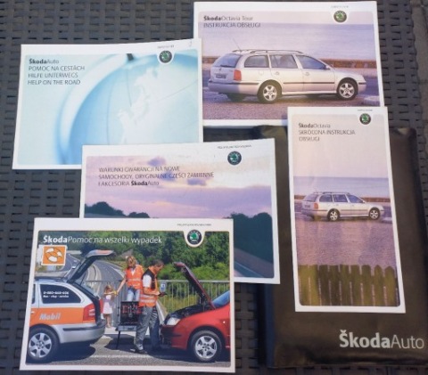 OCTAVIA 1 2000-2010 INSTRUKCJA, ЧОХОЛ I ДОДАТКИ PL 