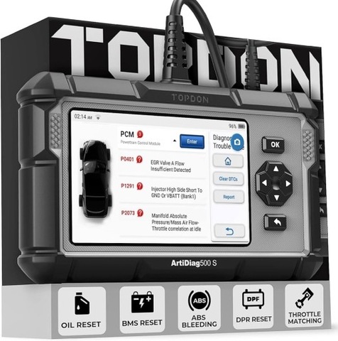 TOPDON ARTIDIAG 500 S ІНСТРУМЕНТ ДІАГНОСТИЧНИЙ OBD2