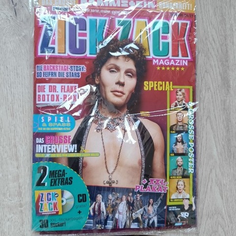 Rammstein Zick Zack CD singiel z magazynem, folia. 