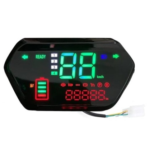 УНІВЕРСАЛЬНИЙ ПРИБОРНА ПАНЕЛЬ МОТОЦИКЛЕТНИЙ 60V ЦИФРОВИЙ МОНІТОР LCD 