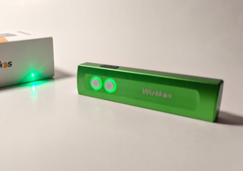 ЛІХТАРИК СВІТЛО КОЛІР БІЛИЙ 1200LM, ЗЕЛЕНИЙ LASER, КОЛЬОРИ RGB, КОМПЛЕКТ 