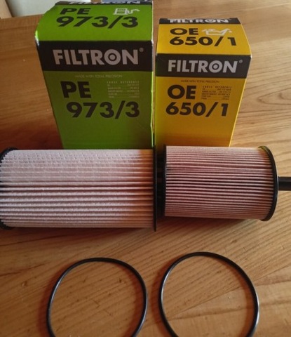 FILTRON filtr paliwa  PE 973/3 i oleju OE 650/1 