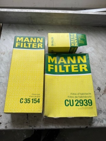 КОМПЛЕКТ ФИЛЬТРОВ MANN 1.8 2.0 TSI - НОВОЕ | CU35154 / CU2939 / W719/45 
