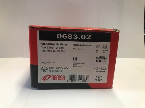 PADS BRAKE 0683.02  