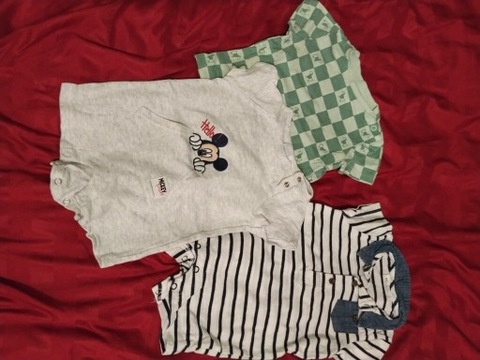 Body niemowlęce 62/68, bluzki na krótki rękaw 