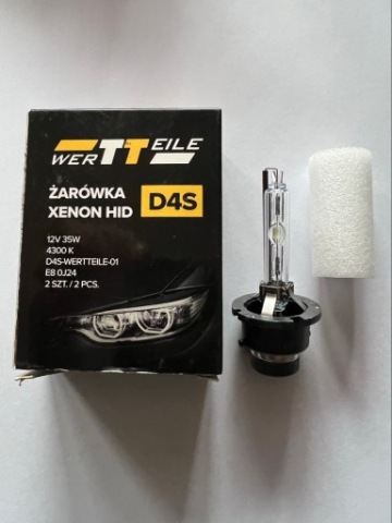 ЛАМПОЧКА КСЕНОН HID D4S 2 SZT. WERTTEILE DO TOYOTY AVENSIS T27 