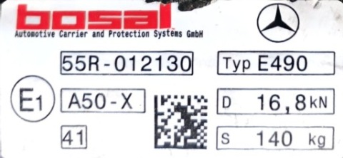 БАЛКА ФАРКОПУ ORIS MERCEDES GLE W166 A1663100500 