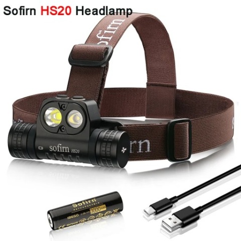 ЛІХТАРИК ЛОБОВЕ SOFIRN HS20 2700LM USB-C + АКУМУЛЯТОР 