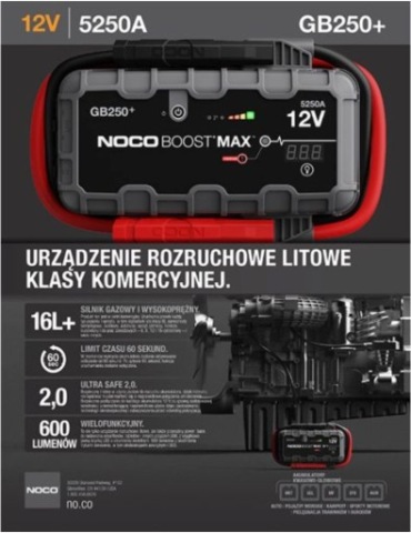 НОВЕ NOCO GENIUS BOOSTER GB250+ СТАРТЕР 12V 5250A 