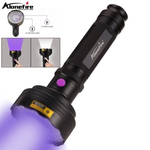 ЛІХТАРИК 2 IN 1 КОЛІР БІЛИЙ СВІТЛО I СВІТЛО UV 100 LED (СВІТЛОДІОД) ALONEFIRE SV20 