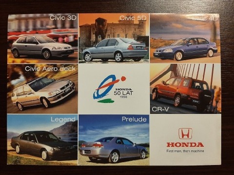 Broszura Prospekt Honda Civic CRV Legend Prelude 