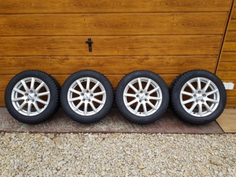 КОЛЕСА ЗИМОВІ - ТИТАНОВІ ДИСКИ 5X112 - ШИНИ 205/55/16 PIRELLI 
