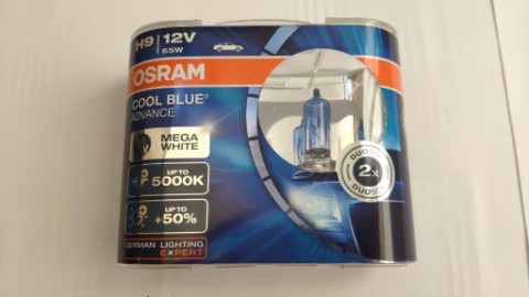 ЛАМПОЧКИ OSRAM H9 COOL BLUE ADVANCE 5000K | КОМПЛЕКТ 2 SZT. DUOBOX 