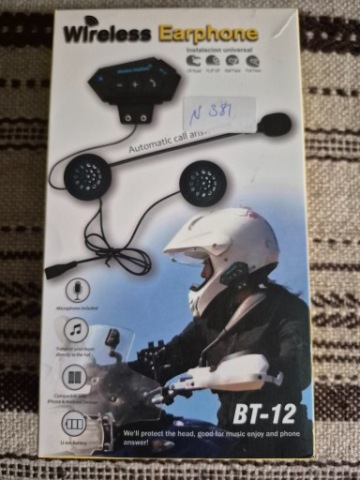 ІНТЕРКОМ DO KASKOW МОТОЦИКЛЕВИХ BLUETOOTH BT-12 