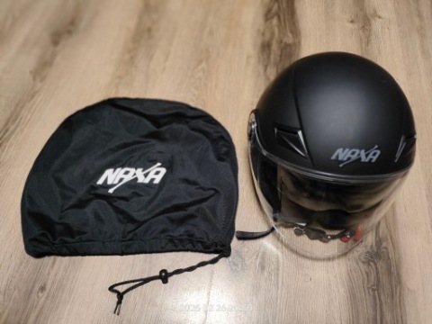ШОЛОМ МОТОЦИКЛЕТНИЙ ВІДКРИТИЙ NAXA S21 R.S Z НАКЛАДКА + ІНТЕРКОМ EJEAS V6 PRO 