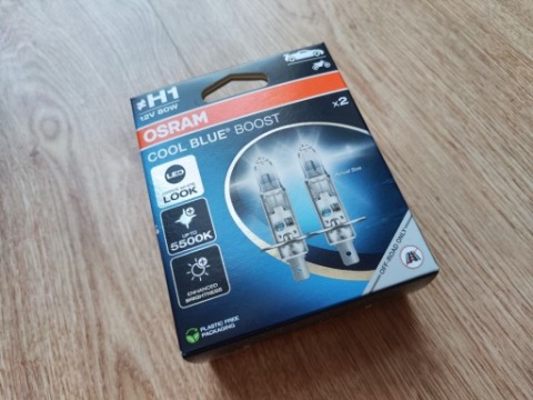 ЛАМПОЧКИ OSRAM COOL BLUE BOOST H1 12V 80W 2ШТ ПОЗНАНЬ 