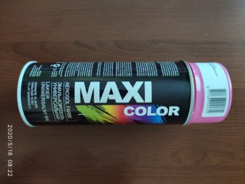 Spray, farba, lakier, uniwersalny, różowy, 400ml