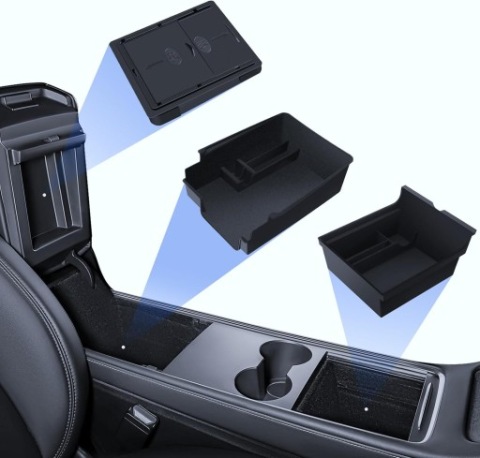 ОРГАНАЙЗЕР 3W1 (3 SZT.) TESLA ТИП Y / 3 2021–2024 – КОМПЛЕКТ SCHOWKOW 