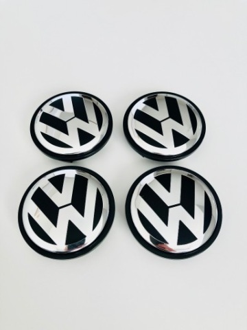 НОВЕ СРІБНЕ КОВПАЧКИ ЗАГЛУШКИ 4X 65MM ODPOWIEDNIE DO ДИСКІВ VW VOLKSWAGEN! 