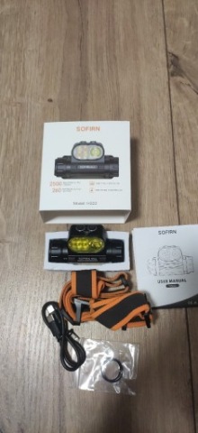 ЛІХТАРИК ЛОБОВЕ EDC SOFIRN HS22 2500LM USB C + АКУМУЛЯТОР 