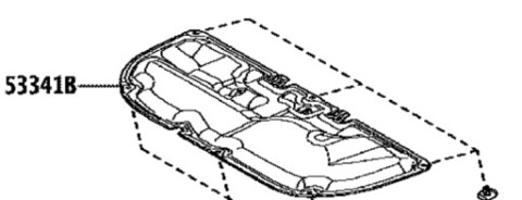 ШУМОІЗОЛЯЦІЯ КАПОТУ 53341-42100 TOYOTA RAV4 V 2018+ 