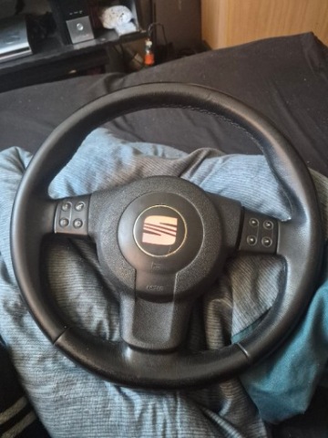 КЕРМО ШКІРЯНА БАГАТОФУНЦІЯ SEAT LEON 2 II IBIZA 6L Z AIRBAG 