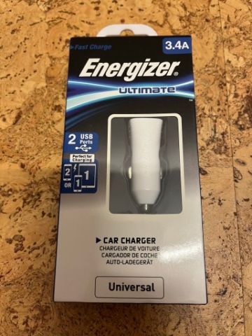 ENERGIZER ЗАРЯДНИЙ ПРИСТРІЙ 2XUSB АВТОМОБІЛЬНА 