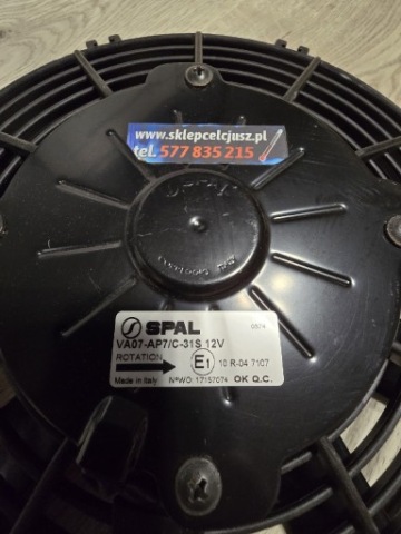 ВЕНТИЛЯТОР 12V ПОРШНЕВОЙ ВЫХЛ. ГАЗОВ VA07AP7/C31S 