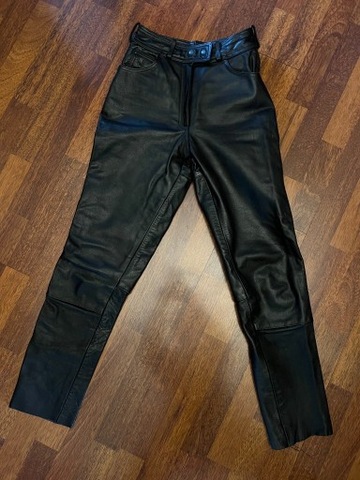 DAMSKIE PANTALONES DE CUERO LOUIS  ROZM 38  