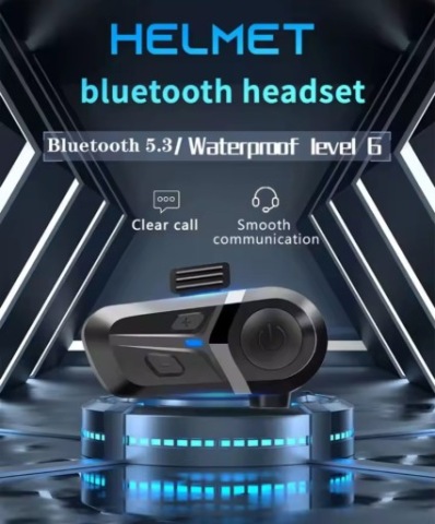 ІНТЕРКОМ MOTOR, HULAJNOGA, SKUTER, BLUETOOTH 5.3, ПОВНИЙ ФУНКЦІОНАЛЬНІСТЬ 