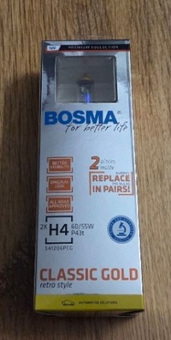ЛАМПОЧКИ 2X H4 12V BOSMA КЛАСИЧНИЙ GOLD PREMIUM COLLECTION 