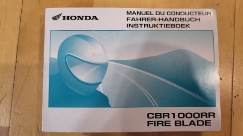 ОРИГІНАЛ ІНСТРУКЦІЯ HONDA CBR1000RR FIREBLADE 2008,JEZYK НІМЕЦЬКИЙ + ДВА 