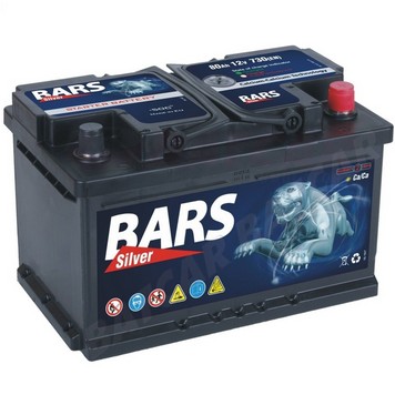 BATERÍA BARS SILVER 12V 80AH 730A (EN) P+  