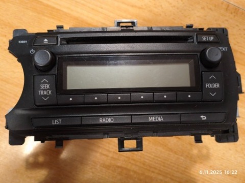 РАДІО CD RDS TOYOTA YARIS 3 3 10-20 OEM:86120-0D640 