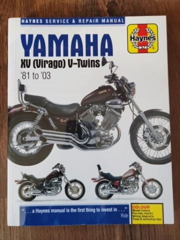 КНИЖКА СЕРВІСНА YAMAHA XV (VIRAGO) V TWINS 81-03 РІК 