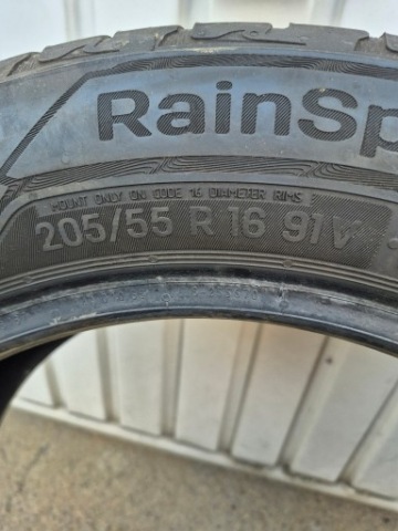 2X ШИНЫ ЛЕТНИЕ UNIROYAL RAINSPORT 5 205/55 R16 91V | DOT 2024 | КАК НОВОЕ 