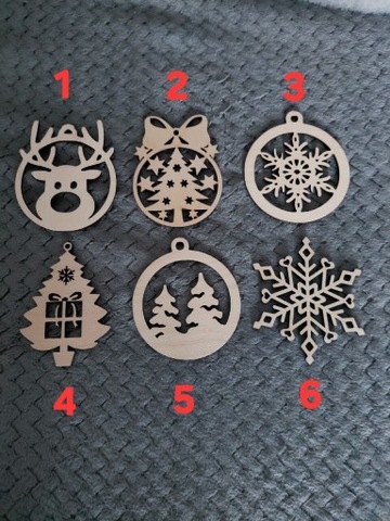 Ozdoby choinkowe komplet 10 sztuk