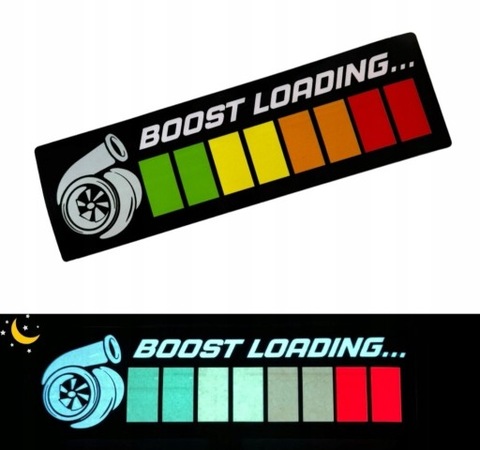 НАКЛЕЙКА СВЕТОДИОД LED NA СТЕКЛА АВТО BOOST LOADING фото