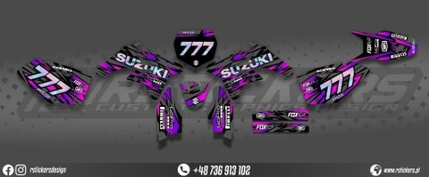 Okleina Suzuki RMZ 250 2007-2009 HOLOGRAM 