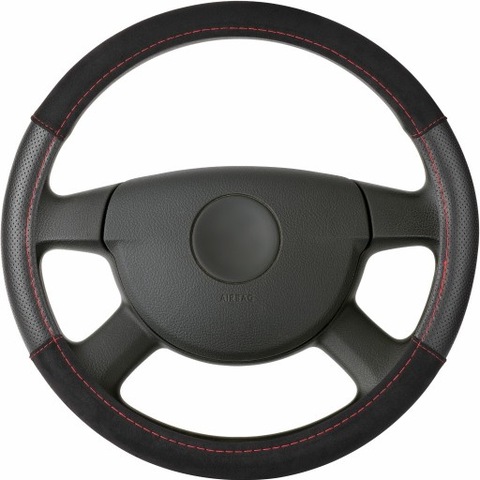 FORRO AL VOLANTE CUERO + ALCANTRA 37-38 CM  